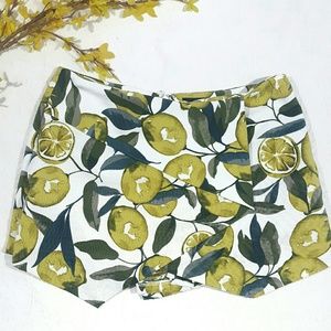 TOPSHOP • petite lemon print skort